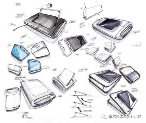 电子产品设计手绘灵感图 从创意草图到创新产品的视觉旅程